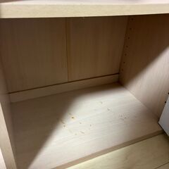 本棚（白・木）の画像