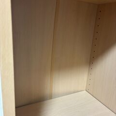 本棚（白・木）の画像