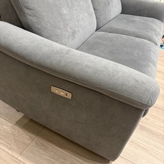 リクライニング電動ソファ　２人がけ掛けの画像