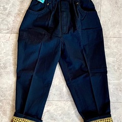 新品タグ付　キッズ120  ボンディング二重仕立て 濃グレー　日本製の画像