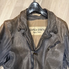 GIORGIO BRATO ジョルジオブラット　レザージャケット　46の画像