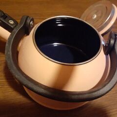 笛吹きケトル 1.6L  ホーロー　アッシュピンクの画像