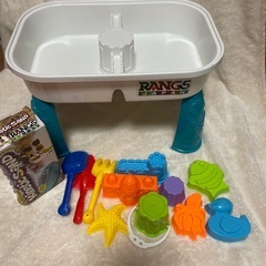 ラングスジャパン　キネティックサンド　お砂は未開封品です　室内遊び　室内遊具　お砂場セット　お砂場室内用お砂場遊び　室内遊び　　おままごと　ままごと　ごっこ遊び　おもちゃの画像