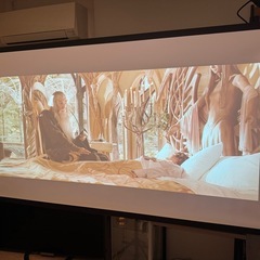 80インチ プロジェクタースクリーン（自立式・収納バッグ付き）の画像