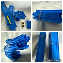 「プラレール」のレールや橋脚などのパーツの画像