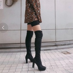 R&E ニーハイブーツ　24センチの画像