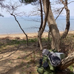 アウトドア　バックパック　キャンプ　登山　徒歩キャンプの画像