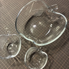 りんご　ボウル　小皿　3個セットの画像