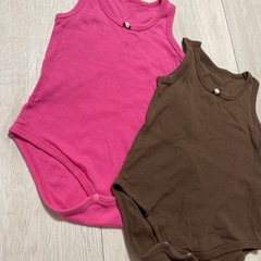 80 タンクトップ　ロンパースの画像