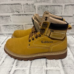Cabbeen  イエロー　ワークブーツの画像