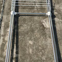 ■郵送にも対応いたします■ステンレス室内物干し・組み立て式■中古品■便利■の画像