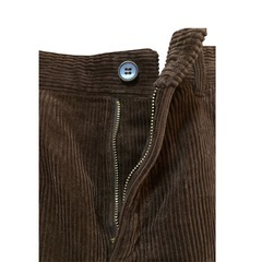 【美品】Honeys コーデュロイ ロング タイトスカート スリット入り ブラウン 茶 Ｌの画像