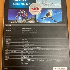 4K SPORTS アクションカメラ　ultra hd  の画像