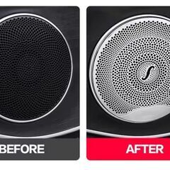 車のドアオーディオカバースピーカー装飾スピーカートリムインテリアアクセサリーメルセデスベンツ W205 W213 X253 GLC C E クラス E200の画像