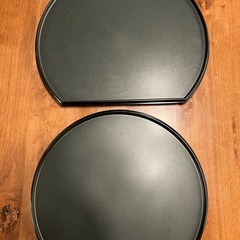 扇形のお盆　2個セットの画像