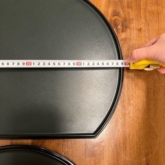 扇形のお盆　2個セットの画像