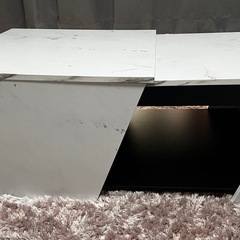 ローテーブル センターテーブル 正方形 スライド収納 引き出し LOWYAの画像