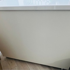 パモウナ　食器棚　ホワイト収納キャビネット キャスター付きの画像