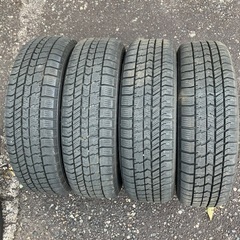 ◆155/65R14 ほぼ未使用スタッドレスタイヤ&アルミホイール4本セット◆の画像