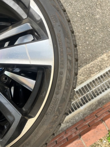 スタッドレスタイヤ付きSUBARU純正アルミホイール4本セット