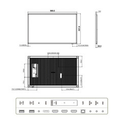 【引取限定価格】新品４K高精細 ディスプレイ デジタルサイネージ　Samsung QM43Cの画像