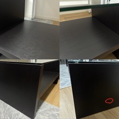 ローテーブル　センターテーブル　ダークブラウンの画像