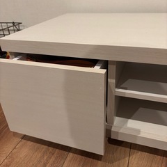 無料‼️テレビ台 収納付き ホワイトの画像