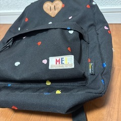 MEI　キッズリュック　ハートの刺繍の画像