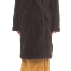 美品！NANO・UNIVERSEグレー ボアコート 38の画像