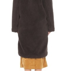 美品！NANO・UNIVERSEグレー ボアコート 38の画像