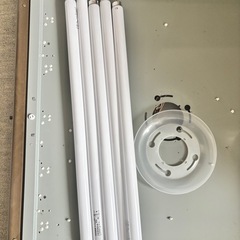 【ジャンク】ナショナル　照明　蛍光灯付き！の画像