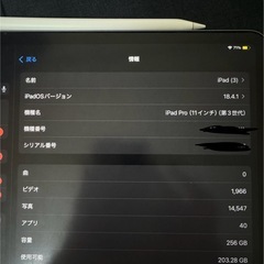 iPad pro 11インチ3世代の画像