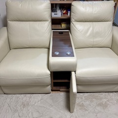 ２人掛け　電動ソファー　ニトリの画像