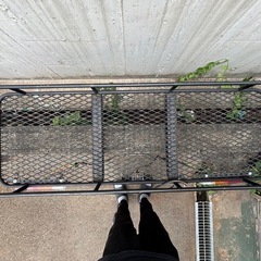 ヒッチメンバー 2本出し エブリイ/OEM車  17系 現車取り外し 部品欠品なし 電源 テールランプ付の画像