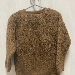 フリース トレーナー 95cm ブラウンの画像