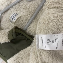 ベビー フリースベスト オリーブグリーンの画像