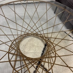 フランフラン　ガラステーブルの画像