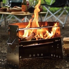 [新品未使用品]　UNIFLAME 薪グリルII 682845焚火台　　　　　　　　
&薪グリルロストルウォール付の画像