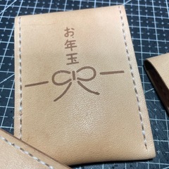 教室◼︎2個◼︎これは喜ぶ！2way 革のお年玉ポチ袋/コインケース◼︎pochi porch /coin caseの画像