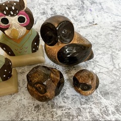 フクロウ置物の画像