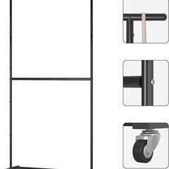白色2段ハンガーラックの画像