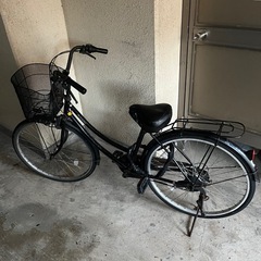 値下げ！！　ママチャリ　自転車　黒の画像