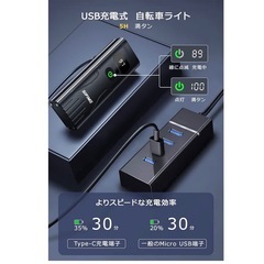 新品❤️ 自転車用6個強力ランプ 高輝LEDライト 1000ルーメン大容量6400mAhの画像