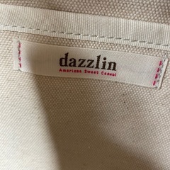 dazzlin H刺繍トートバッグ クリーム/ピンクの画像