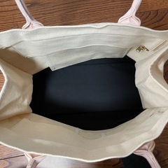 dazzlin H刺繍トートバッグ クリーム/ピンクの画像