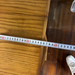 収納付き　折りたたみテーブルの画像