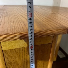 収納付き　折りたたみテーブルの画像
