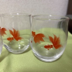 金魚柄　グラス　3個の画像