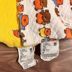 ユニクロキルトパジャマ100サイズ　明日までの画像