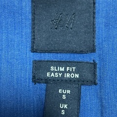 H＆Ｍ　スリムフィット イージーアイロンシャツ【Ｓ】 長袖シャツ  無地 トップスの画像
